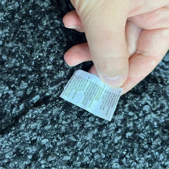 Razzle Dazzle Ladies Dark Gray Cozy Chunky Long Open Cardigan Sweater Size M - Picture 7 of 8